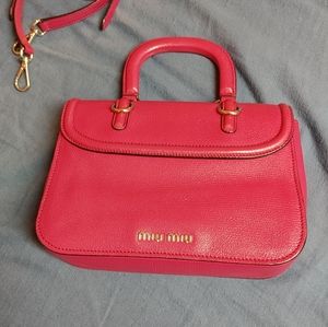 Miu Miu Madras bag in Peonia